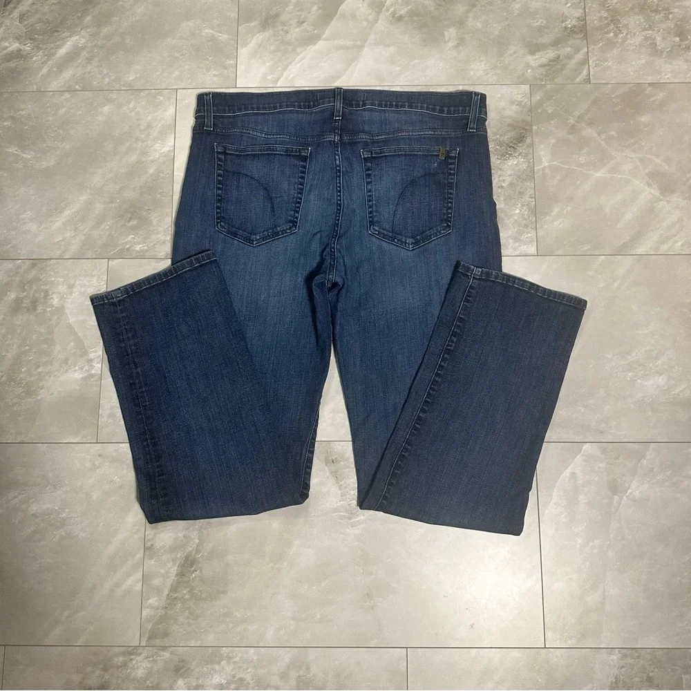 Dark Blue Straight-Leg Jeans Joes Women's Jeans Size 38 Medium Cotton High Rise